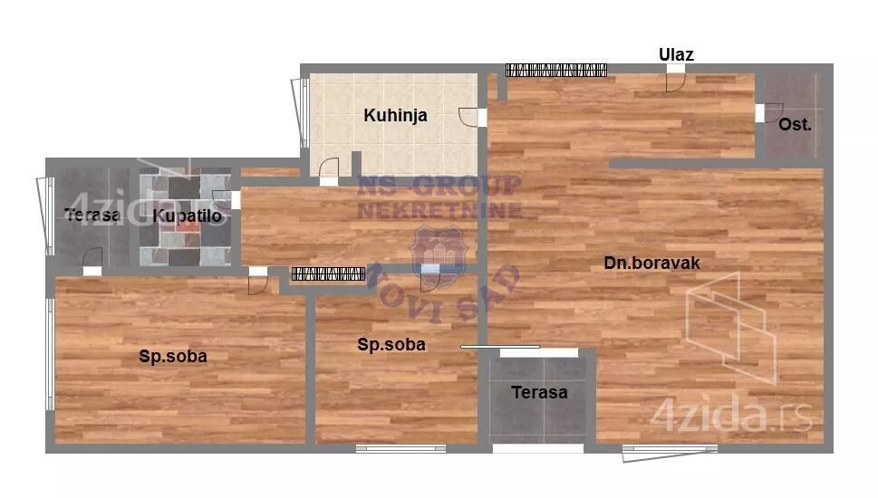 Trosoban stan | 4zida