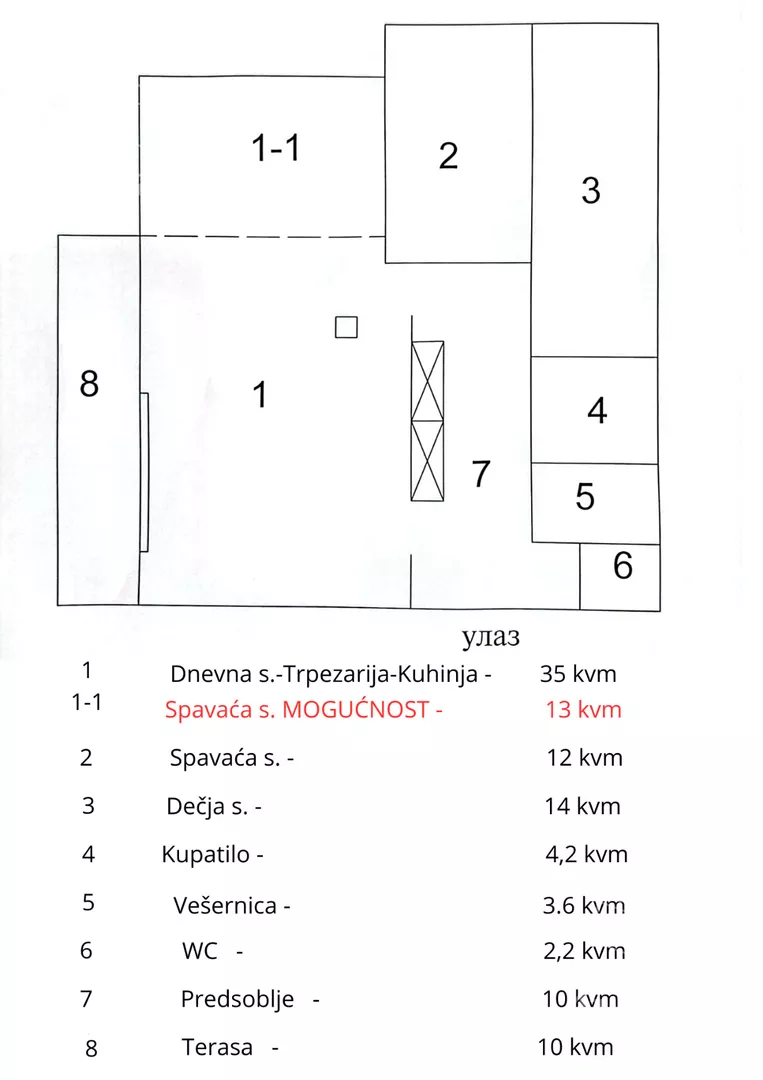 Troiposoban stan | 4zida