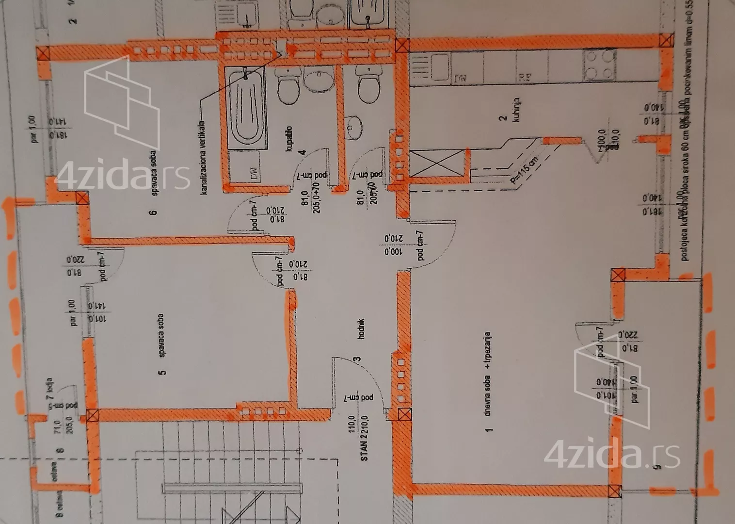 Trosoban stan | 4zida