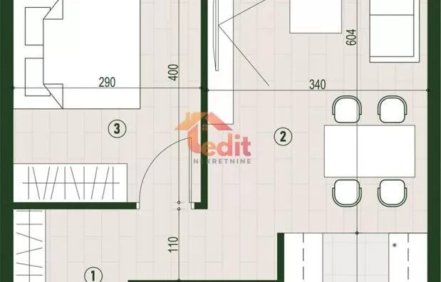 Dvosoban stan | 4zida