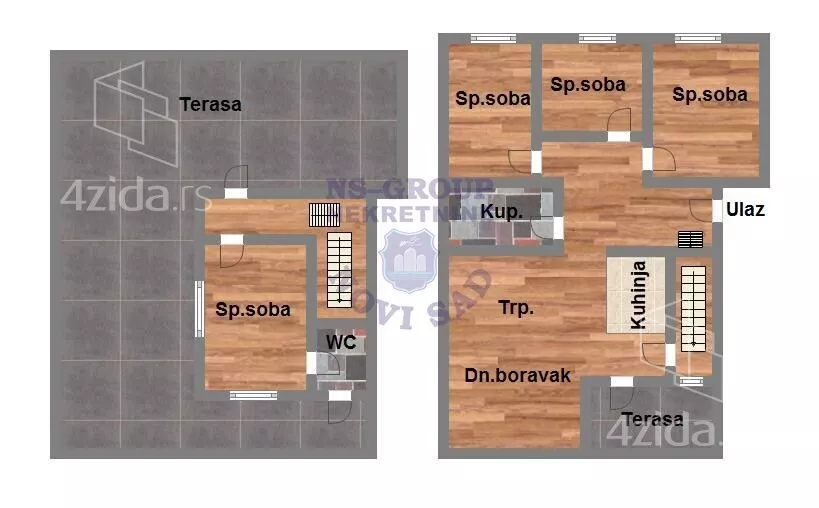 Četvoroiposoban stan | 4zida