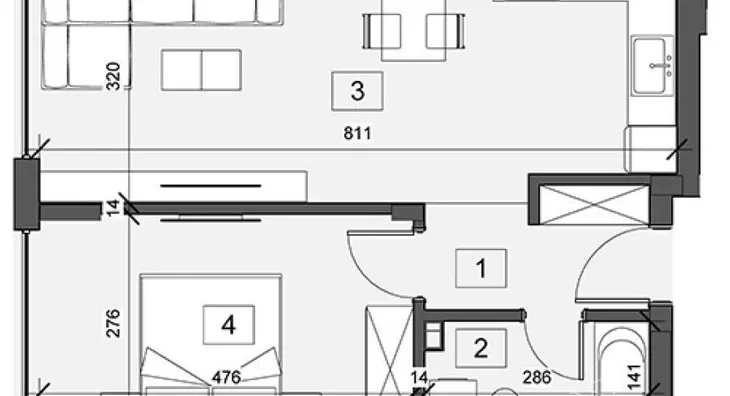 Dvosoban stan | 4zida