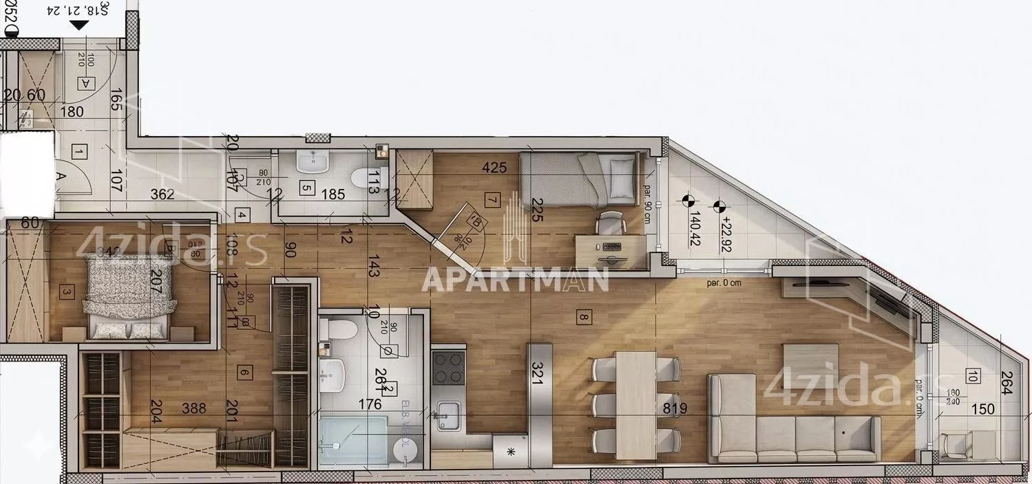 Dvoiposoban stan | 4zida