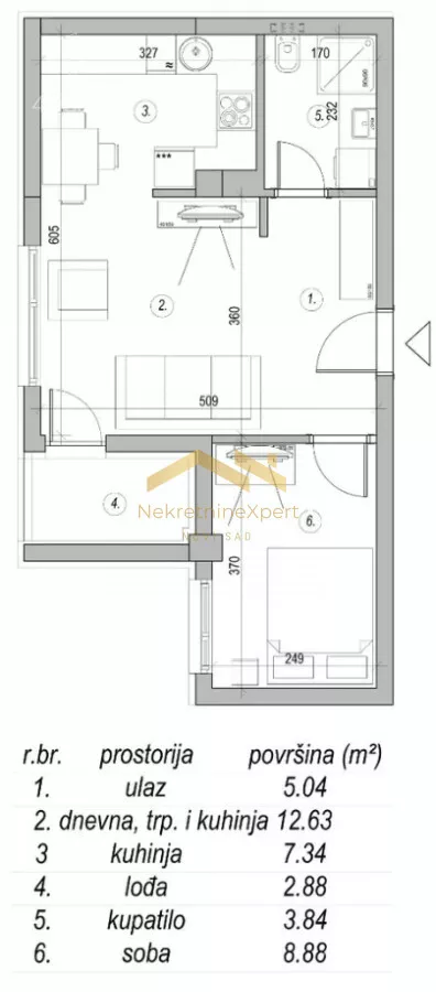 Dvosoban stan | 4zida