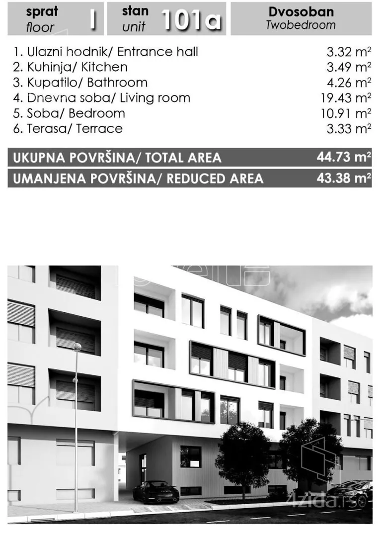 Dvosoban stan | 4zida