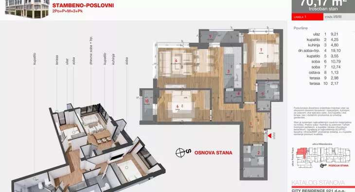 Trosoban stan | 4zida