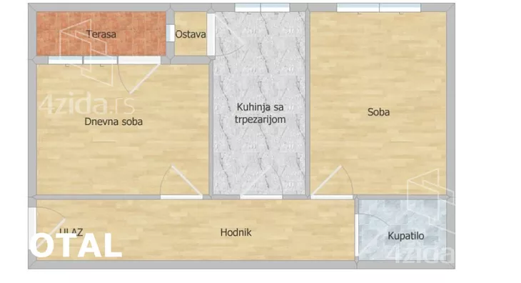 Dvosoban stan | 4zida