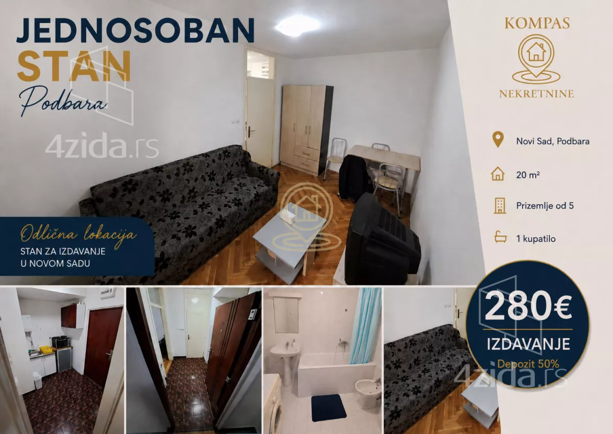 Jednosoban stan | 4zida