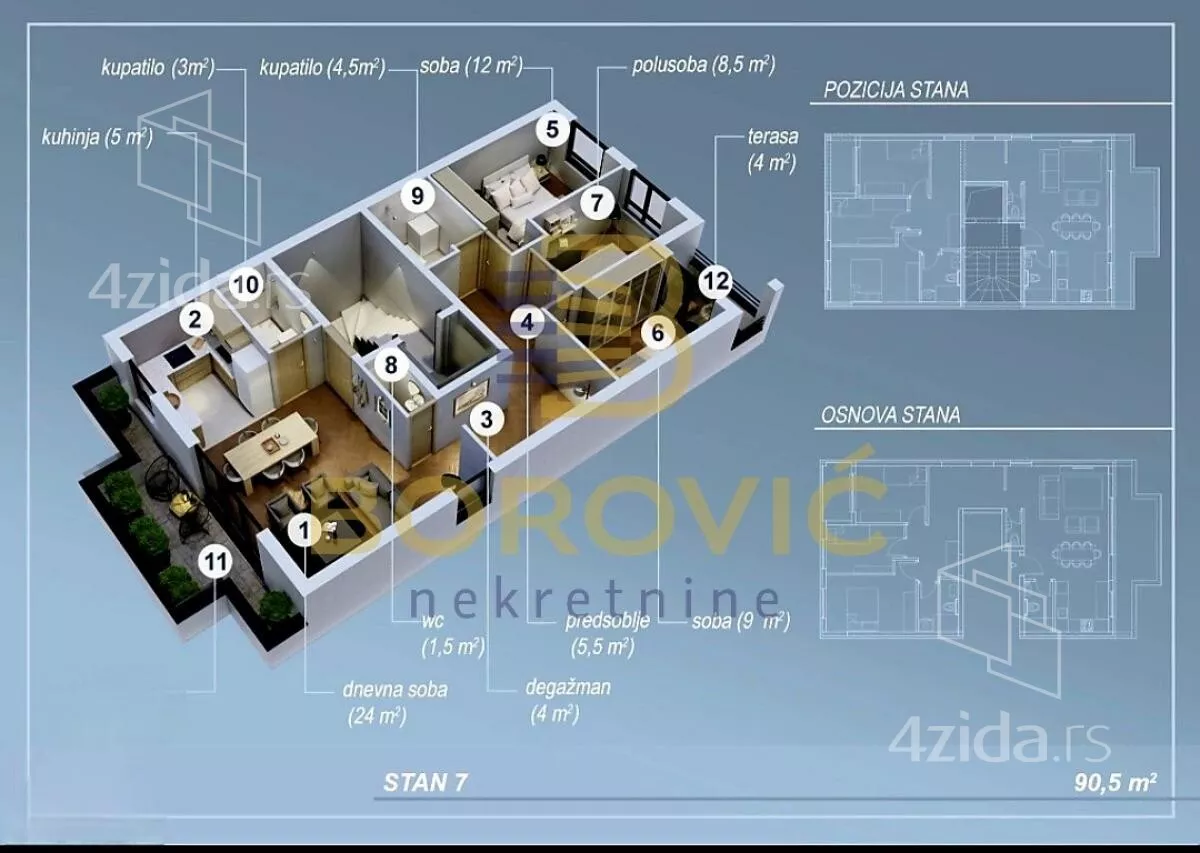 Četvorosoban stan | 4zida
