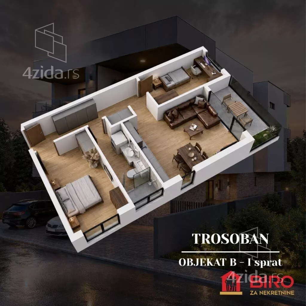 Trosoban stan | 4zida