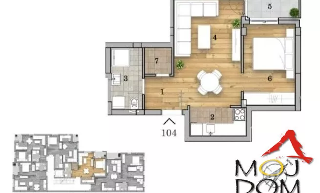 Jednoiposoban stan | 4zida