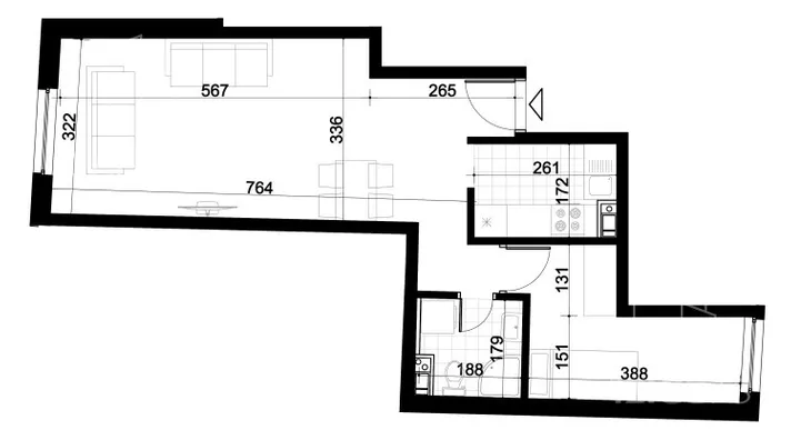 Jednoiposoban stan | 4zida