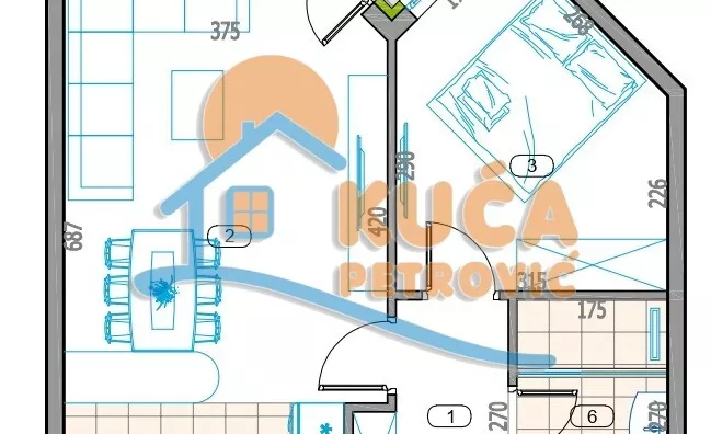 Dvosoban stan | 4zida