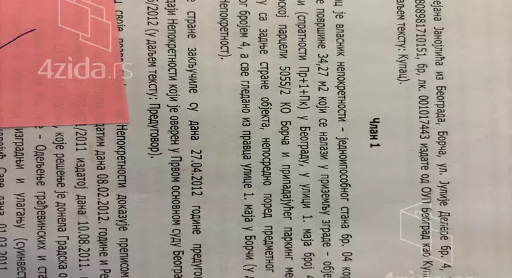 Jednoiposoban stan | 4zida