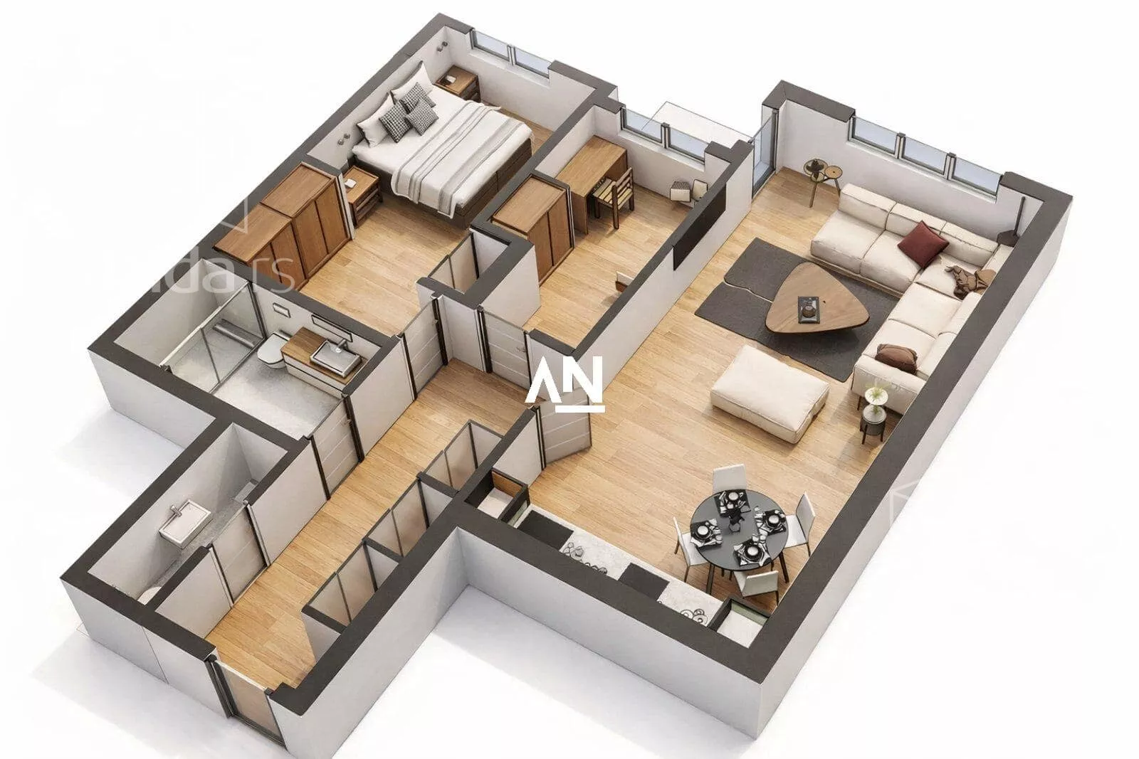 Dvoiposoban stan | 4zida