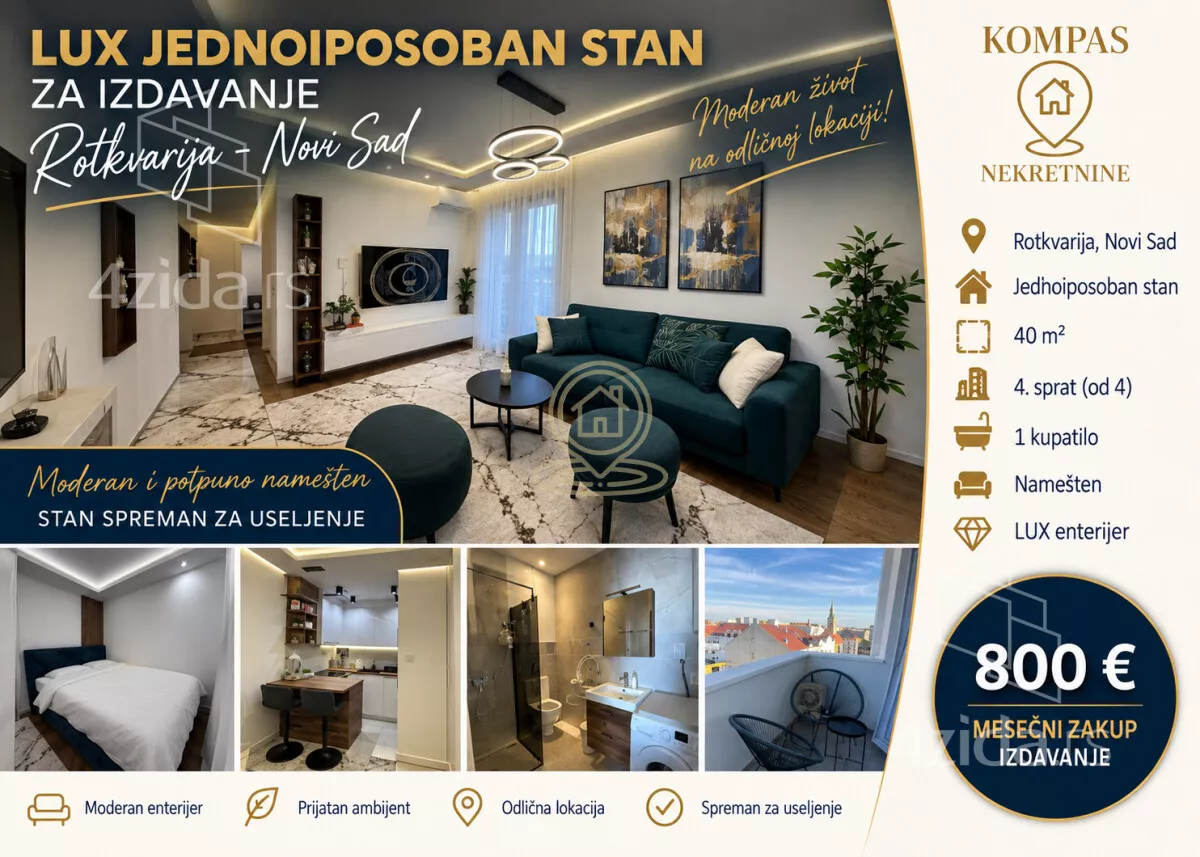 Jednoiposoban stan | 4zida