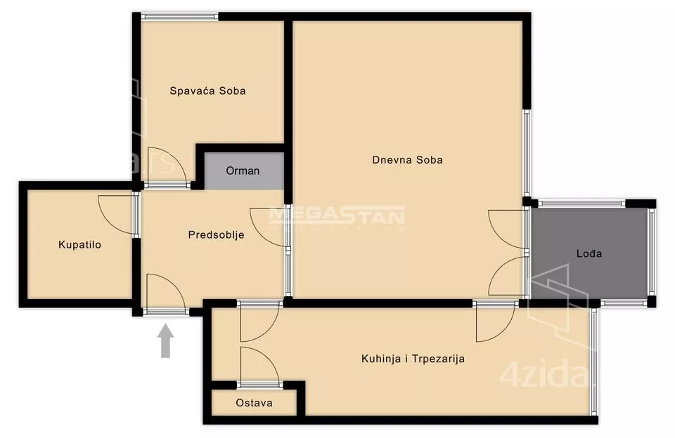 Dvosoban stan | 4zida