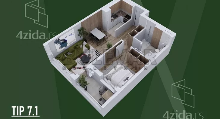 Dvosoban stan | 4zida