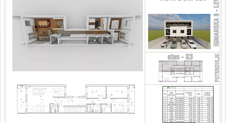 Troiposoban stan | 4zida