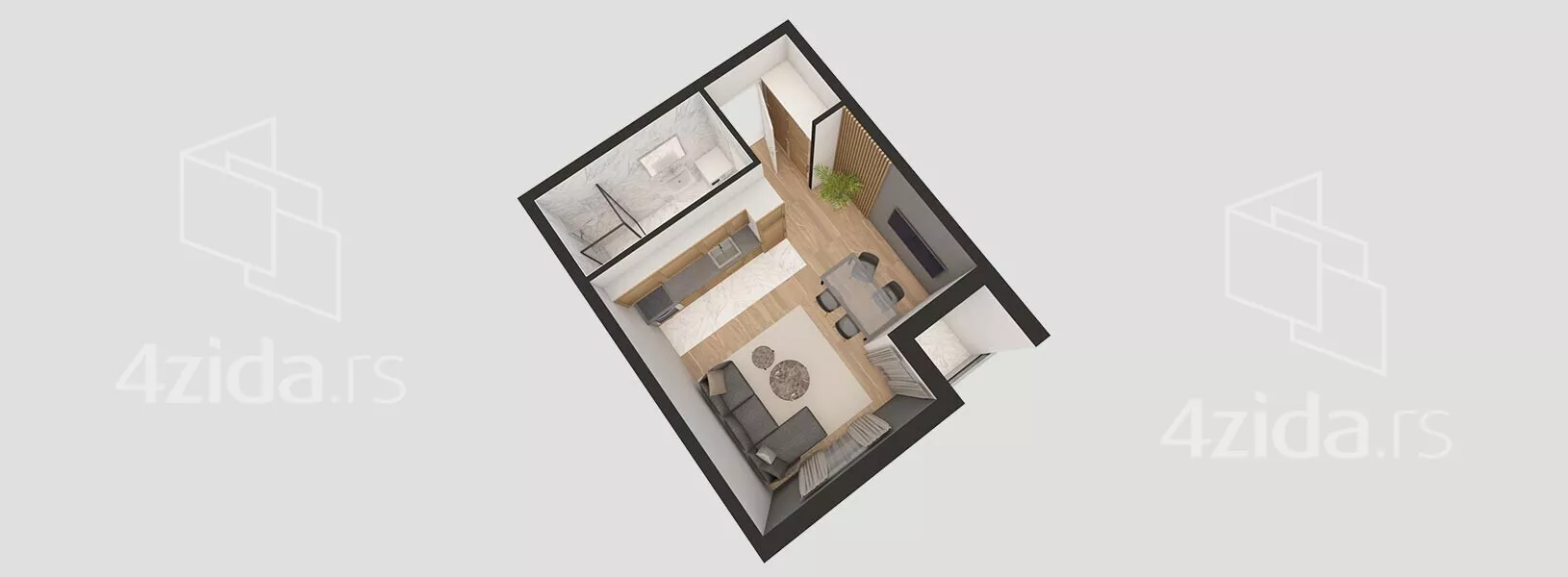Garsonjera | 4zida