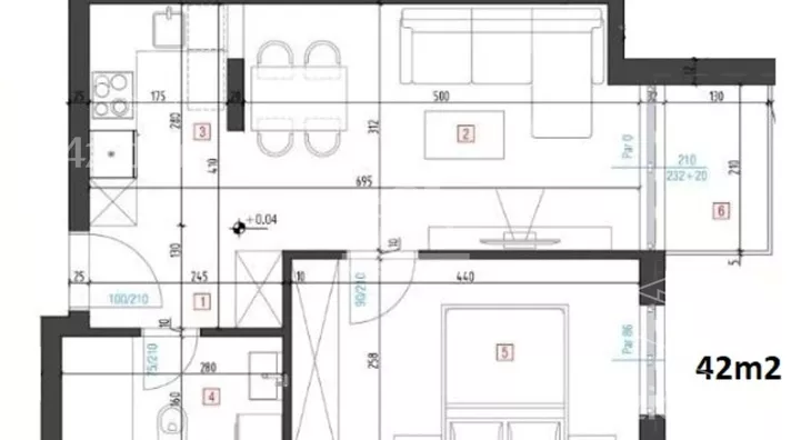 Jednoiposoban stan | 4zida