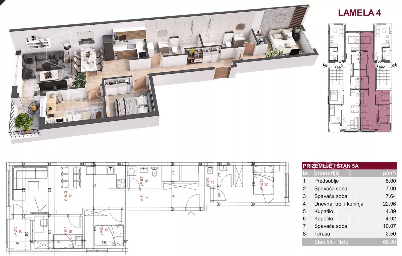 Troiposoban stan | 4zida