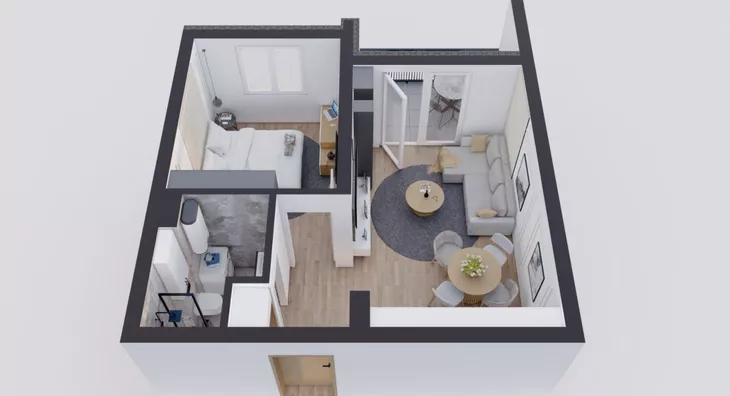 Jednoiposoban stan | 4zida