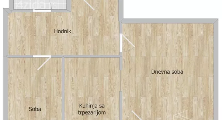 Jednoiposoban stan | 4zida