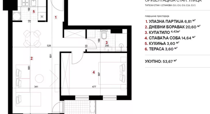 Dvosoban stan | 4zida