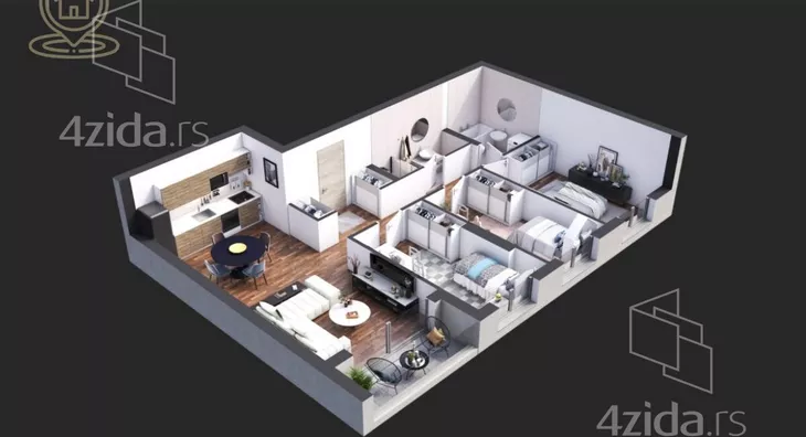 Četvorosoban stan | 4zida