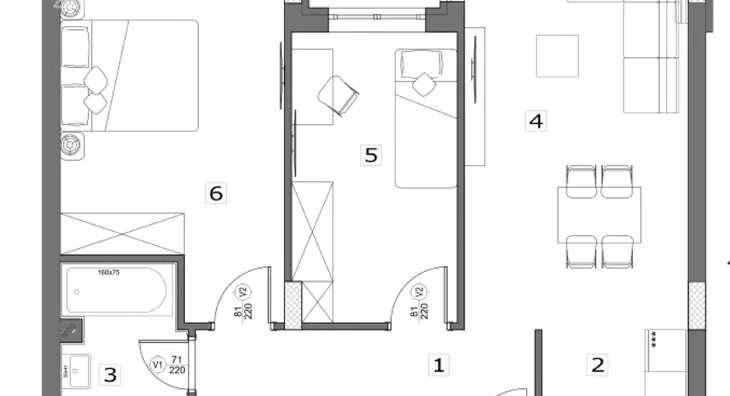 Trosoban stan | 4zida