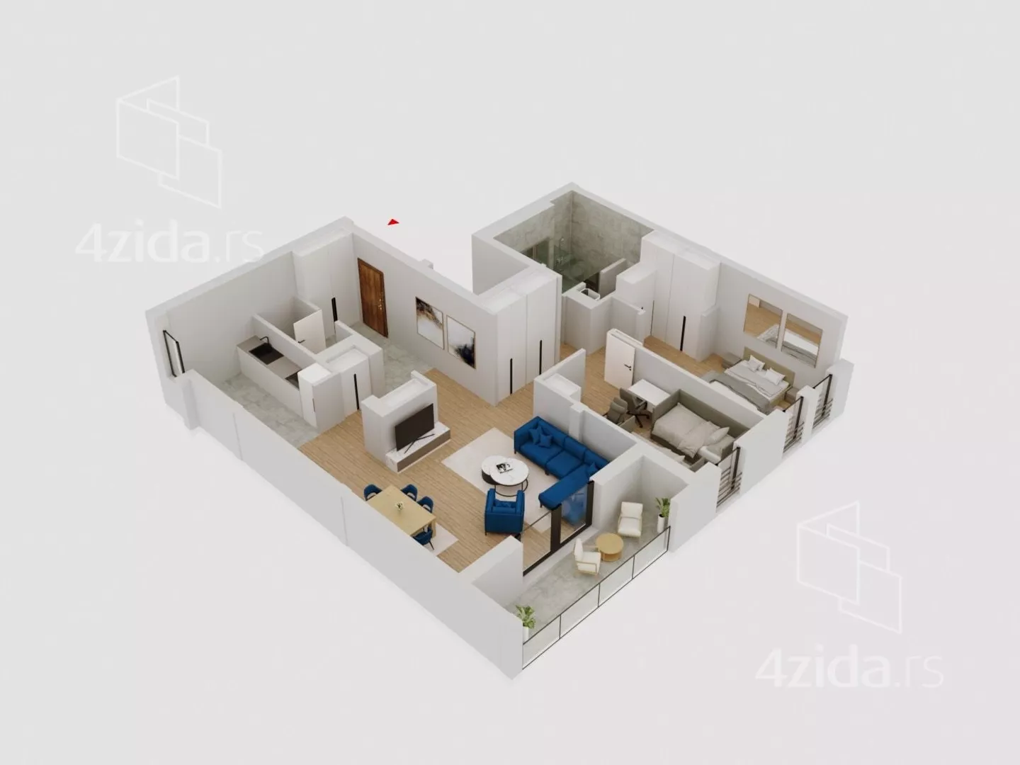 Trosoban stan | 4zida