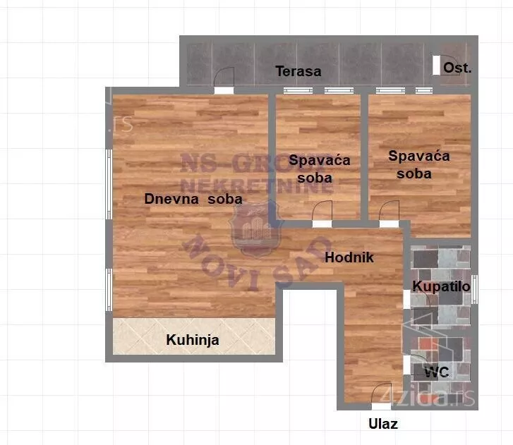 Trosoban stan | 4zida