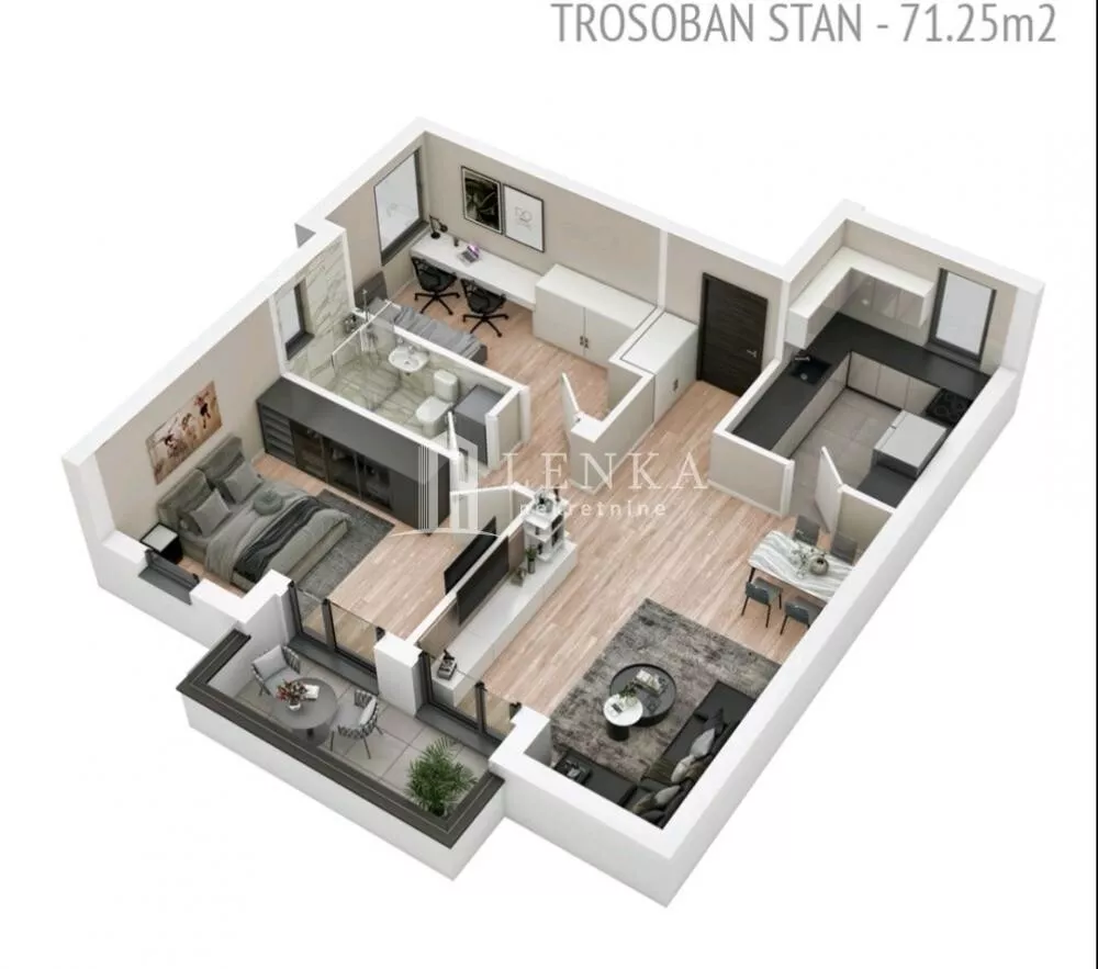 Trosoban stan | 4zida