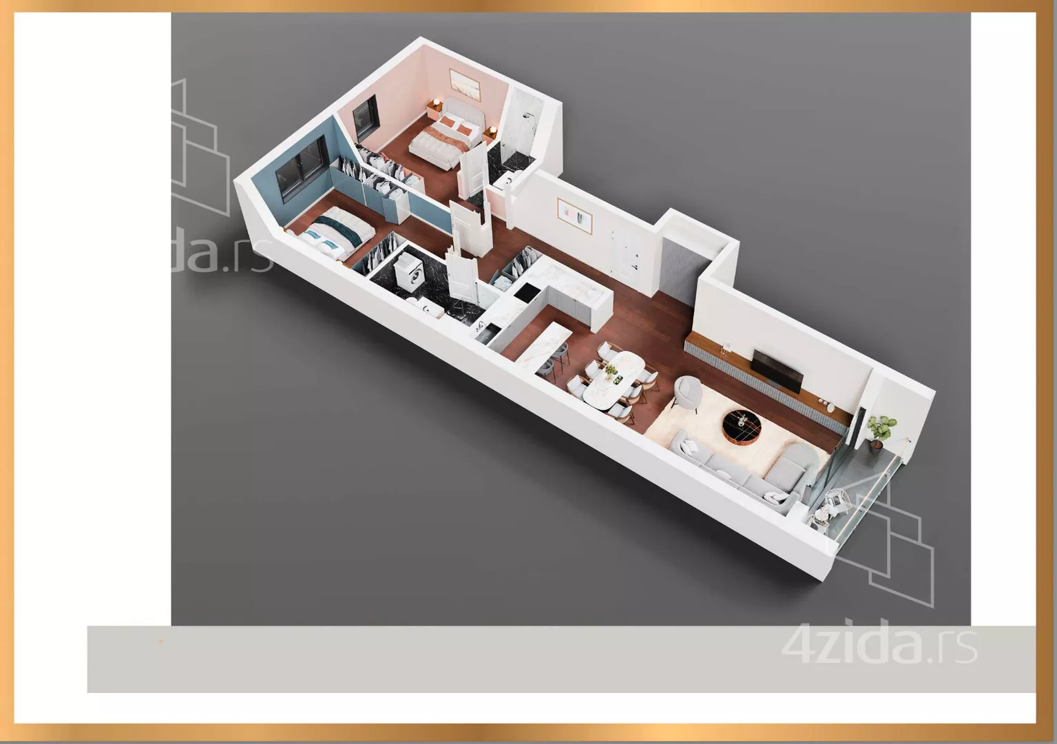 Trosoban stan | 4zida