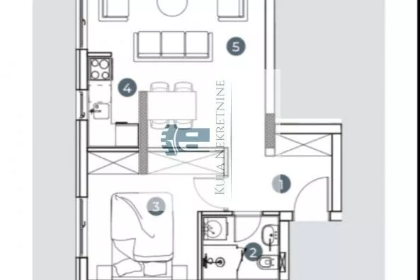 Jednoiposoban stan | 4zida