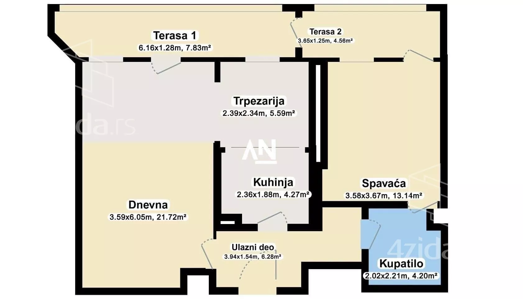 Dvoiposoban stan | 4zida