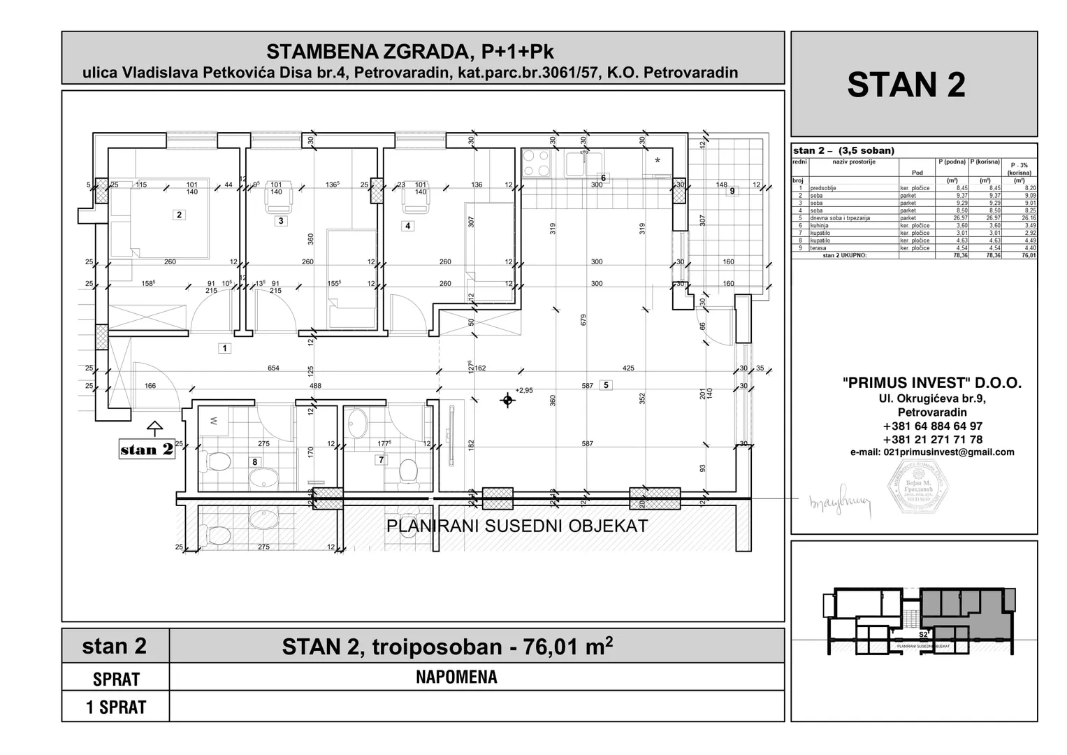 Troiposoban stan | 4zida