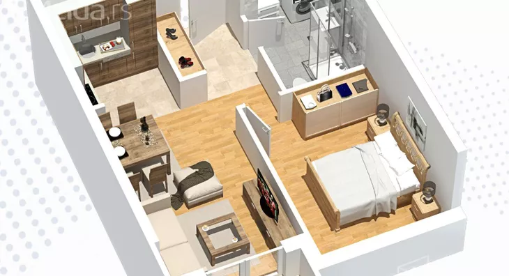 Jednosoban stan | 4zida