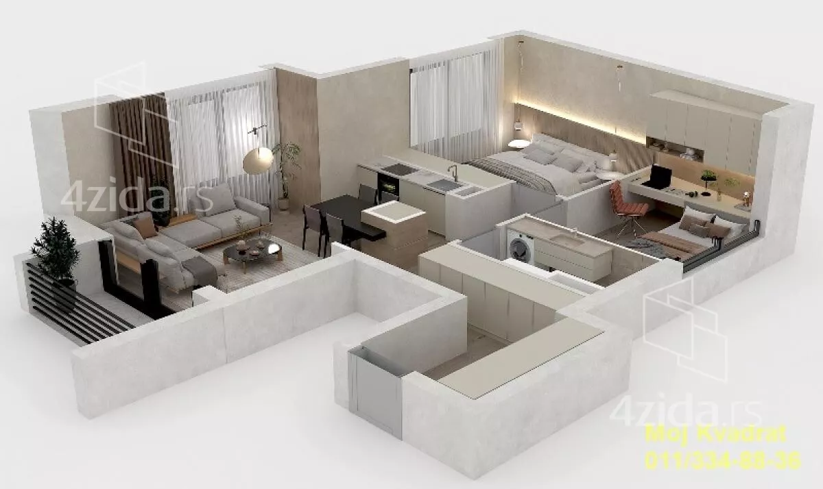 Dvoiposoban stan | 4zida