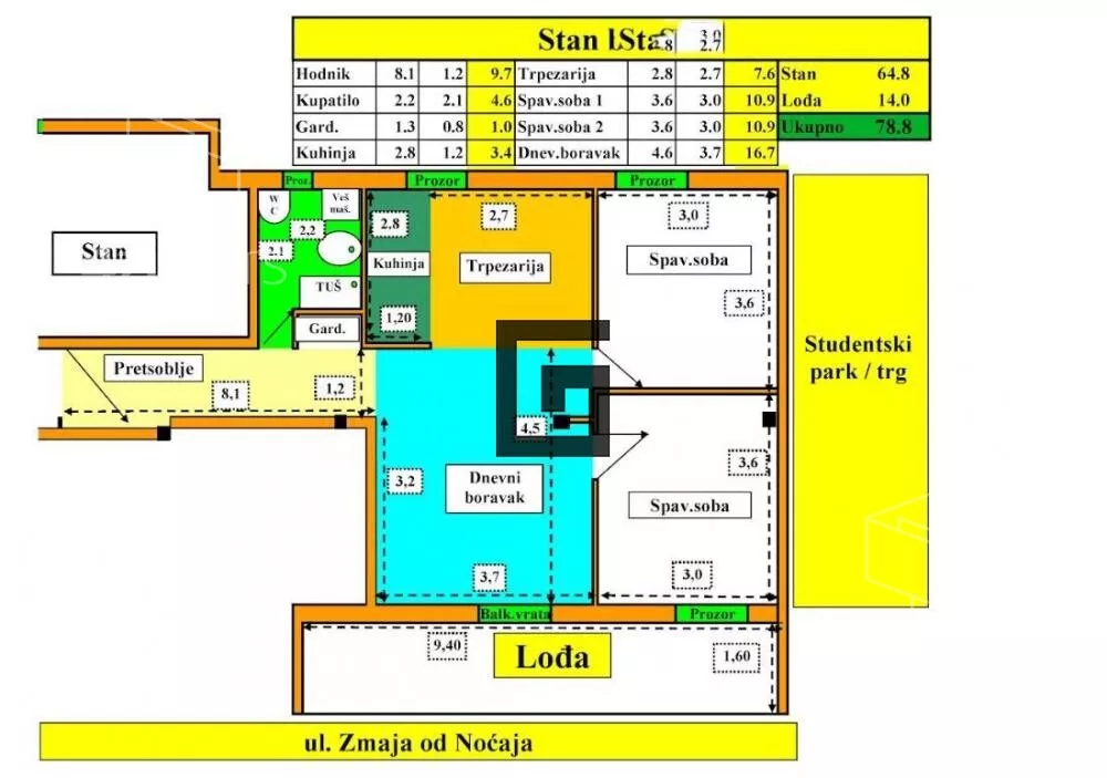 Trosoban stan | 4zida
