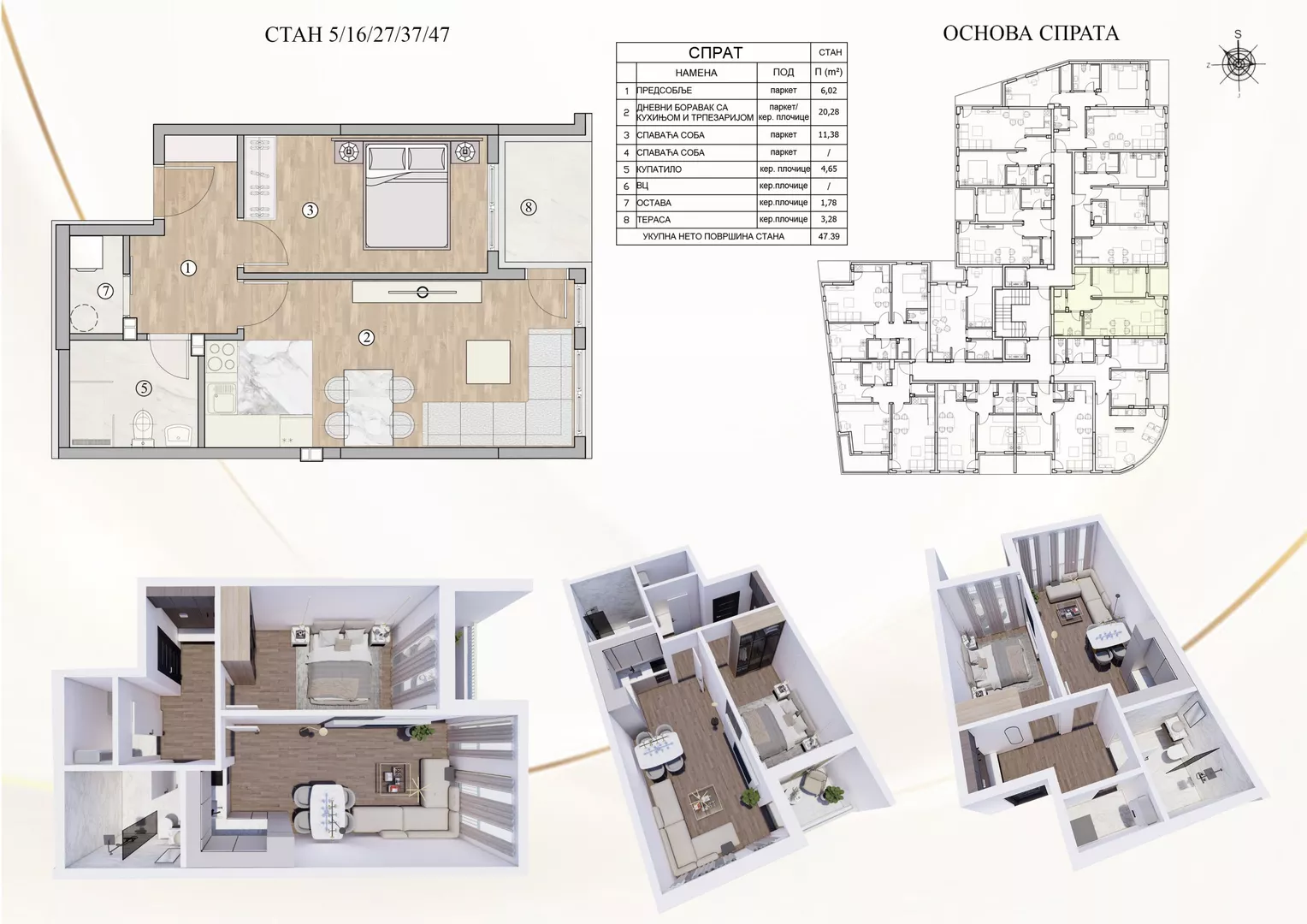 Jednosoban stan | 4zida