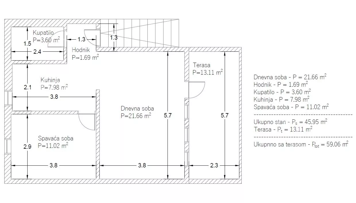 Dvosoban stan | 4zida