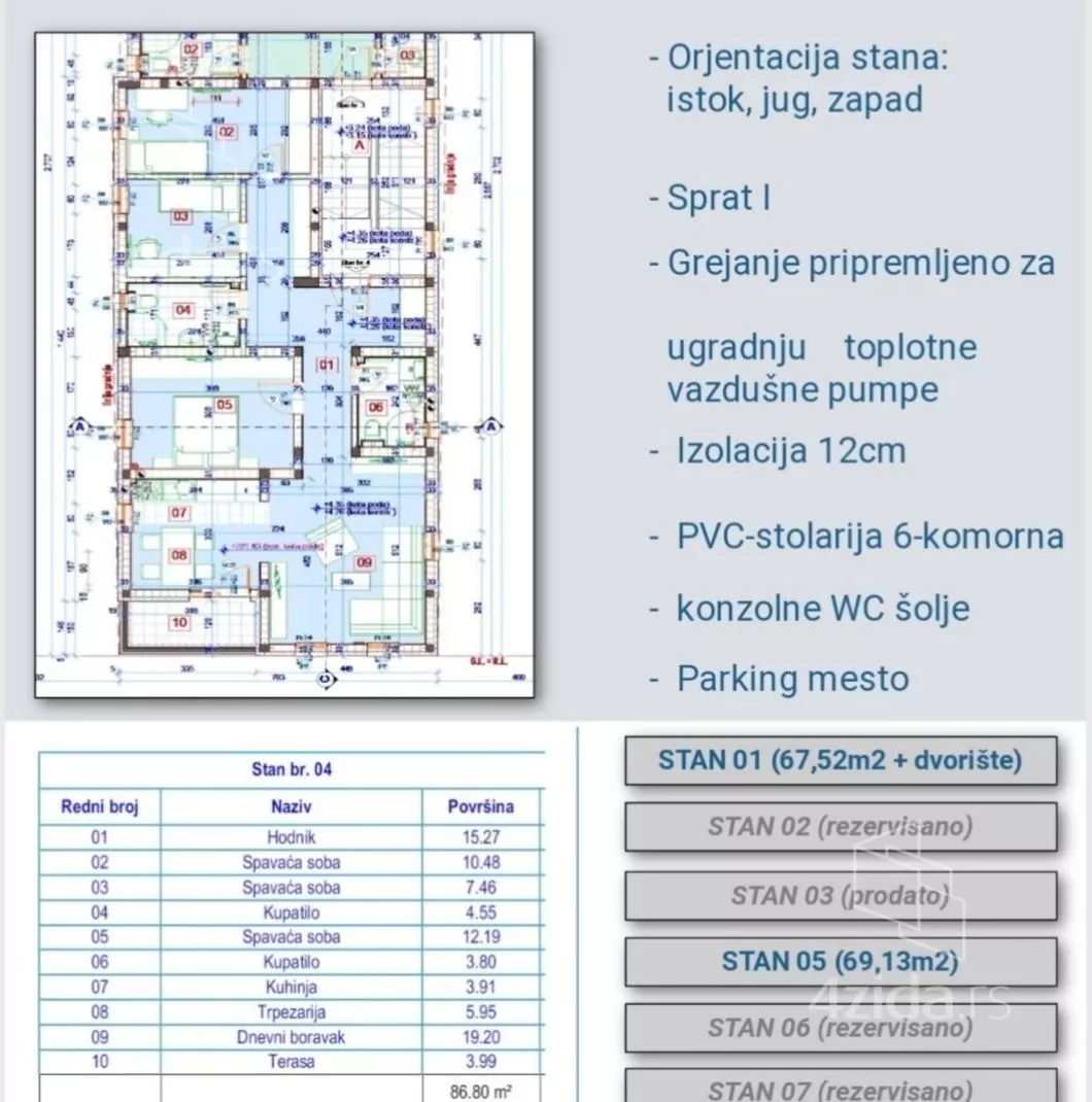 Troiposoban stan | 4zida