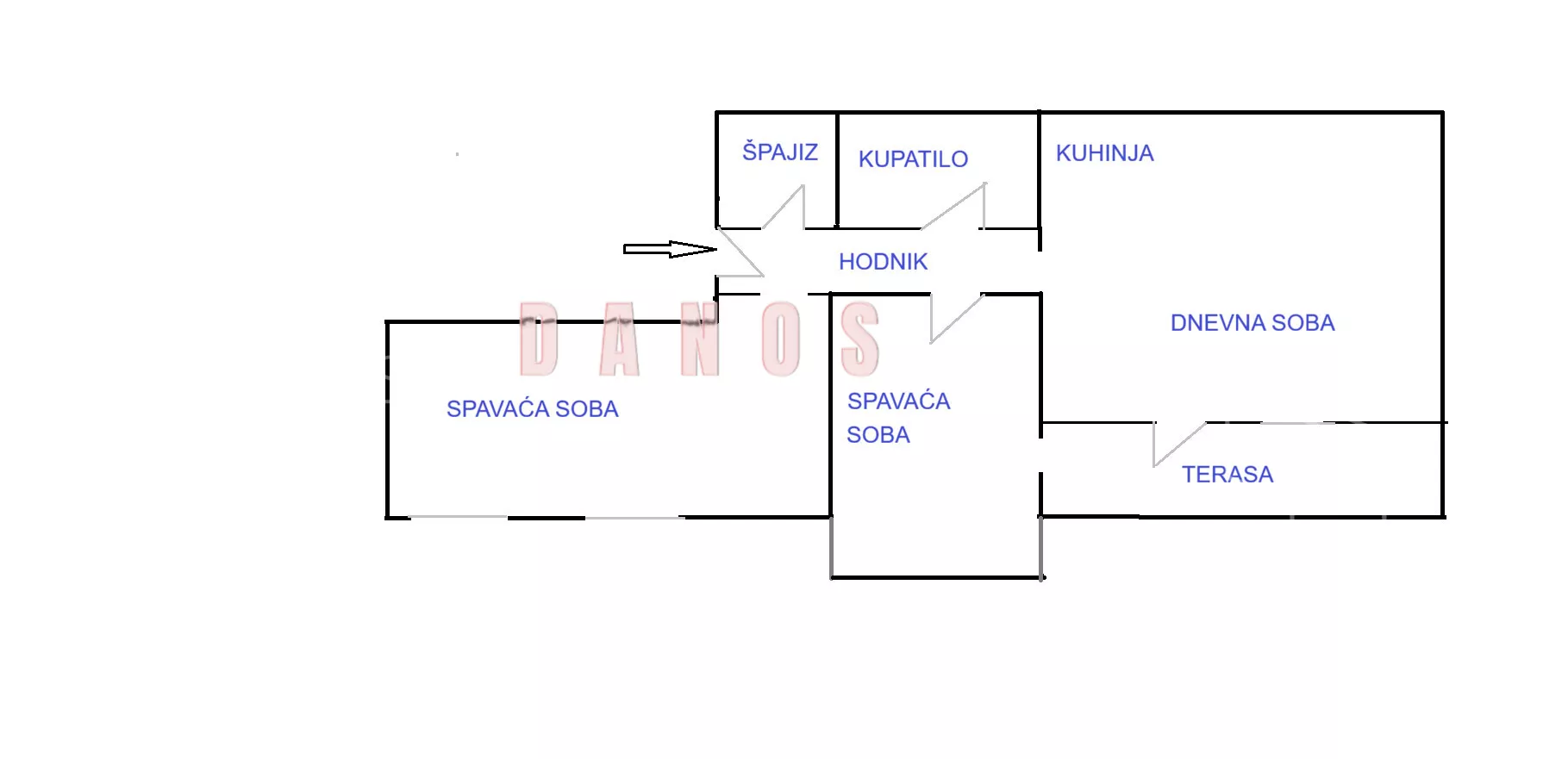 Trosoban stan | 4zida