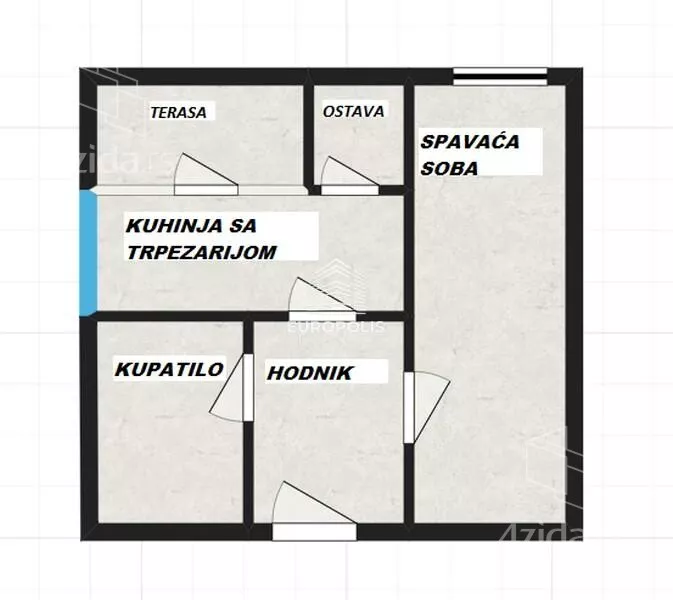 Jednosoban stan | 4zida