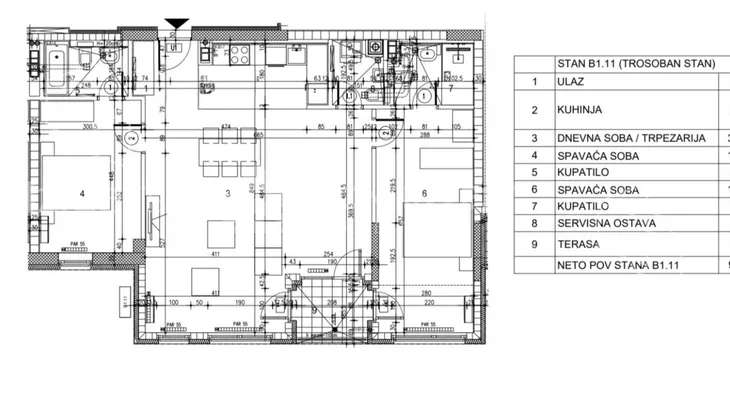 Trosoban stan | 4zida