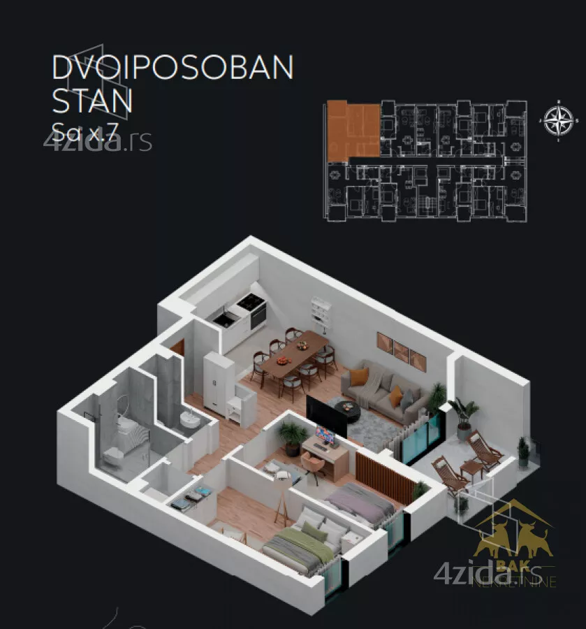Dvoiposoban stan | 4zida