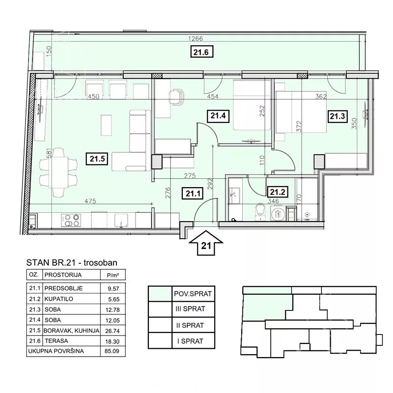 Trosoban stan | 4zida