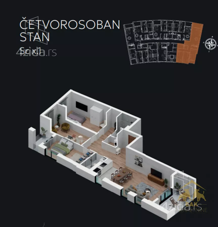Četvorosoban stan | 4zida